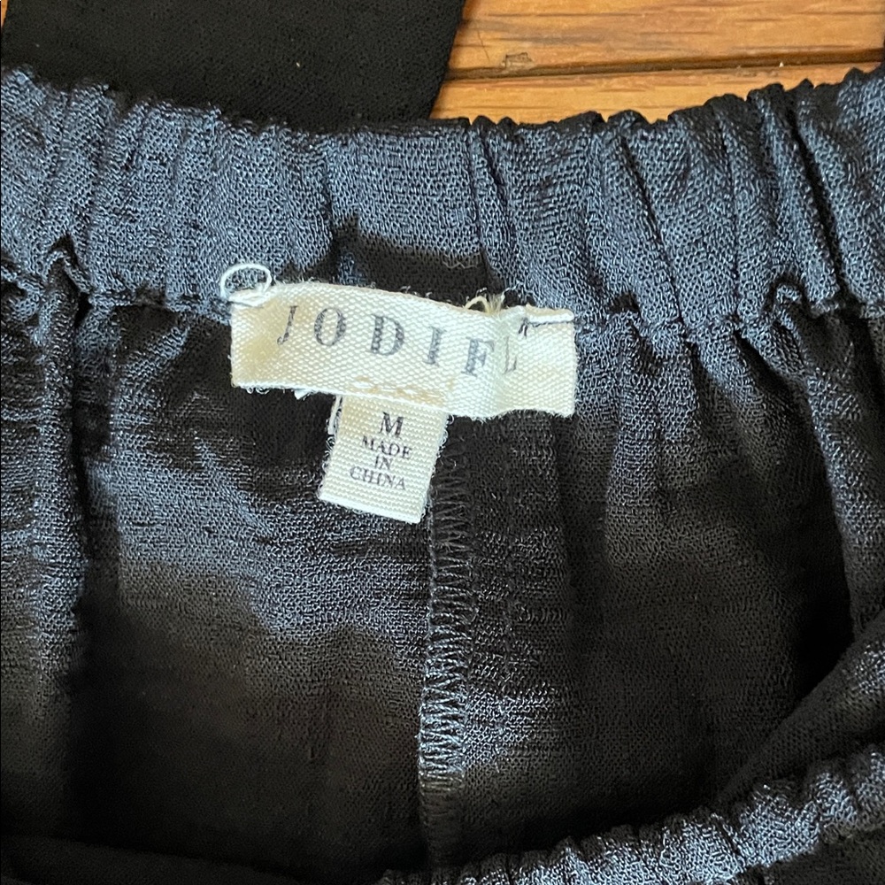 #27 JODIFL boutique Maxi Dress Ruffle Straps cute key hole tie back design M/L - Picture 2 of 7
